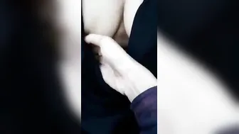 Muslim legal age teenager boob show to her lover in the outdoor