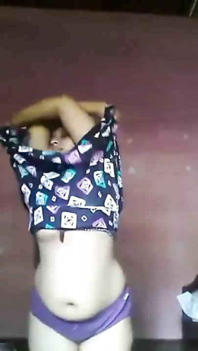 Breasty south Indian cutie striptease clip