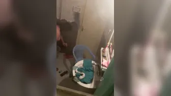 Pakistani aunty spycam footage from bathroom