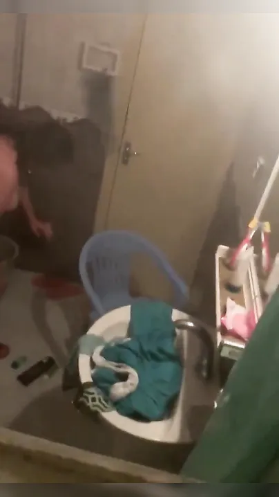 Pakistani aunty spycam footage from bathroom