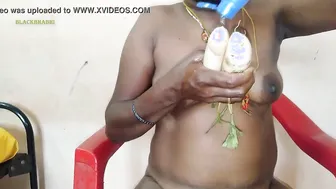 boss wife mustarbet with two white radish pussy ass fuck