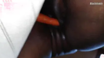 Amateur Wife Fucking Her Hungry Pussy With A Carrot