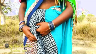 Desi Village Bhabhi Fucked in Forest Hindi Porn XXX