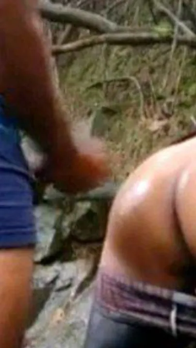 My horny stepmom fucked by stranger in the woods