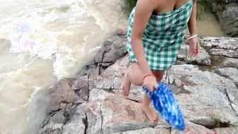 outdoor public fucking stepmom near river bank