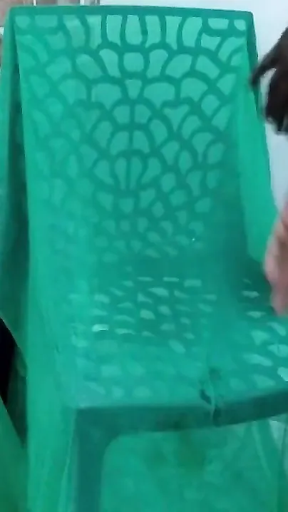 On Valentine Day Girlfriend sucking dick riding on chair