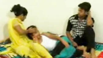 Husband fucking whorish Desi wife's sister