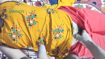 Desi wife's ass covered with XXX goo after coition on the camera