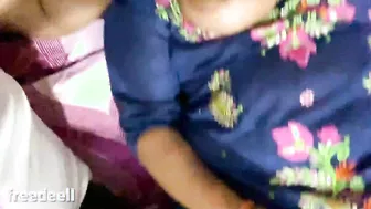 Hungry Desi woman with big XXX tits nailed by devar in the bedroom