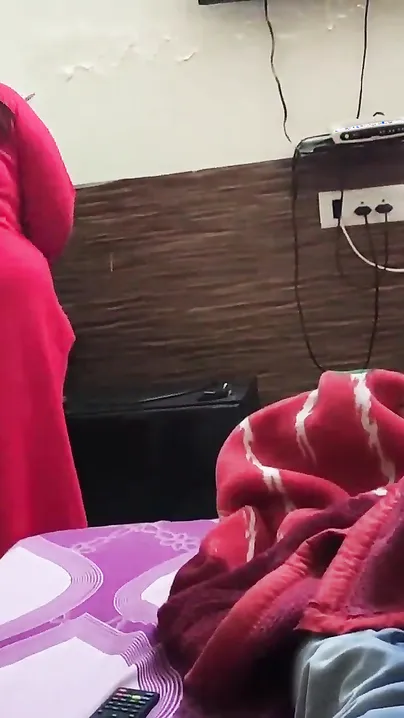 Desi woman shaves stepson's XXX penis while they are alone at home