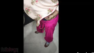 Eccentric Desi MILF verifies XXX pregnancy test in front of the camera