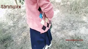 Horny Desi boy convinces GF to have XXX chudai in the fresh air