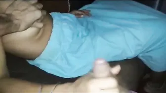 Chubby Desi Bhabhi strokes prick before taking it into XXX peach