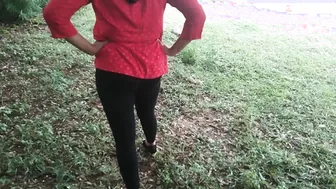 Playful Desi gal impresses stepbro outdoors and he fucks her XXX twat