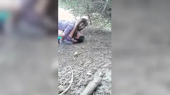 Village whore picked up and rammed outdoors,  leak Desi mms porn