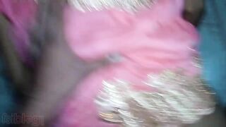 Desi in a pink outfit is excited and hubby hurries to fuck XXX cave