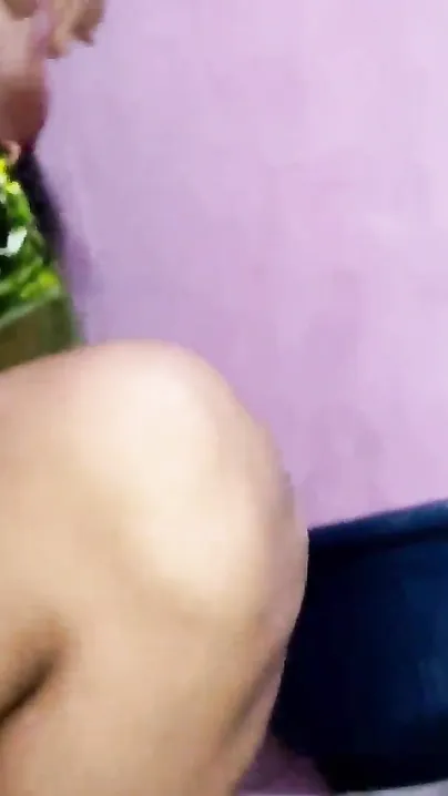 Desi pulls panties aside and XXX buddy can thrust penis into pussy