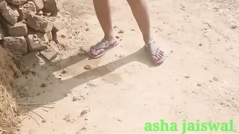 Desi pisses outdoors and stranger brings her home for XXX amusement