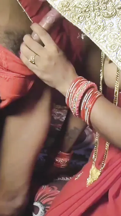 Desi lady in pink outfit enjoys cock in XXX slit after she sucks it