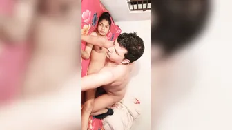 MMS video of amateur Desi couple having XXX chudai in the bedroom