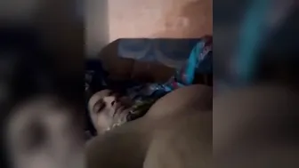 Pretty Desi Bhabhi exposes her bald XXX pussy and enormous knockers