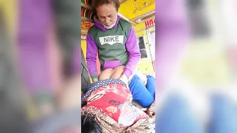 Bearded truck driver stops to fuck Desi wife's XXX hole in doggy