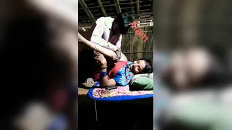 Barn is a good place for Desi wife and lover to have XXX fun