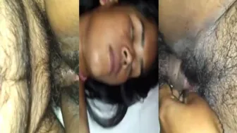 Point of view MMS video where sleeping Desi girl fucked by XXX buddy