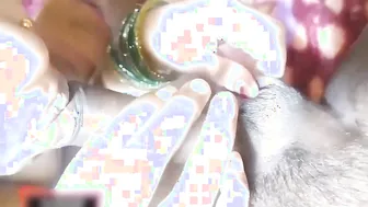 Desi has the amazing dick to have her unshaved pussy scored well