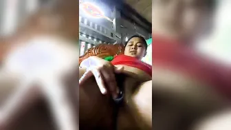 Amateur Desi fatty reaches orgasm during XXX masturbation on camera