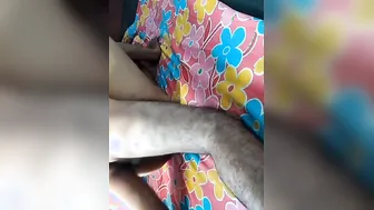 Desi mature with a medical mask pleases her hubby with XXX session