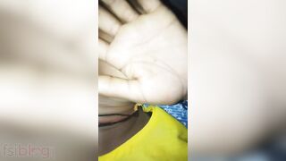 MMS clip of Desi wench hiding her face when getting XXX cunt plowed