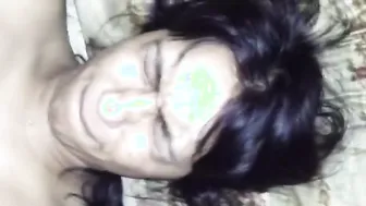 MMS porn of dazzling Desi chick having wild XXX session till facial