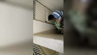 A couple of Desi perverts have sex in the toilet on hidden XXX cam