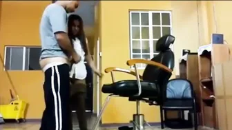 Desi office cutie takes partner's XXX boner from behind on the chair