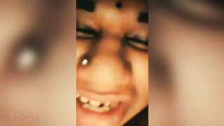 Webcam Desi whore demonstrates her big XXX breasts to the partner