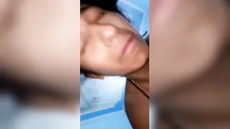Chesty Desi auntie closes her eyes while having her XXX twat nailed