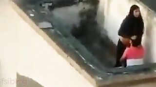 Peeping Tom makes XXX video of horny dude licking Desi gal's pussy