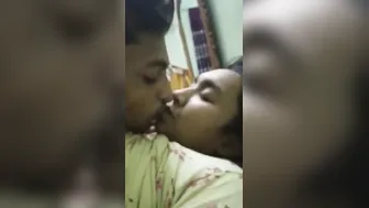 Lustful Desi mature spreads her legs for younger lover's XXX prick