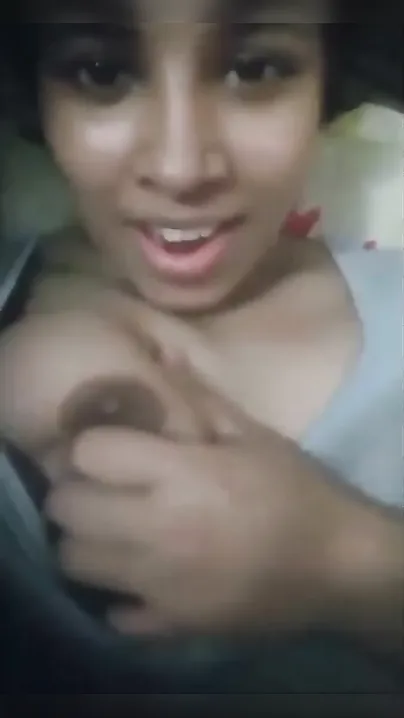 Naughty Desi horny girl sucking her own XXX boobs on camera