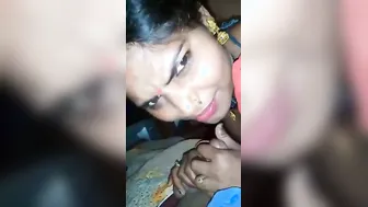 Village Desi XXX girl gives a blowjob to her house owner MMS