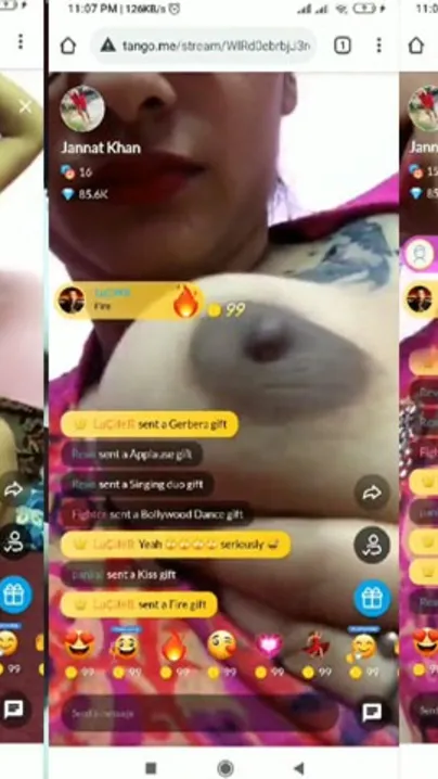 Tattooed sexy Indian girl shows her beautiful boobs on live cam XXX