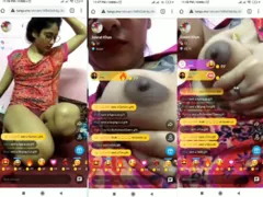 Tattooed sexy Indian girl shows her beautiful boobs on live cam ...