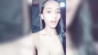 Sexy Indian college girl takes shower and shows XXX boobs and pussy