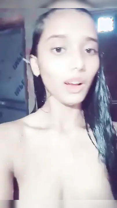 Sexy Indian college girl takes shower and shows XXX boobs and pussy