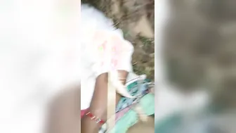 Plump Desi XXX pussy gets hard fucked outdoors MMS