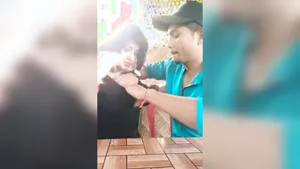 Desi wife kisses and hugs her husband in MMS video for XXX audience