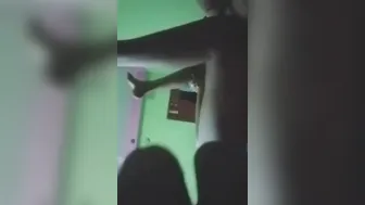 Panties are off so lovely Desi is defenseless in front of XXX lover MMS