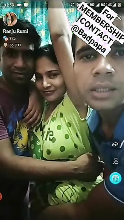 Two XXX fuckers keep company with Desi who broadcasts home porn show