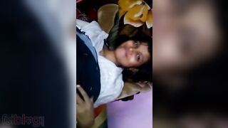 XXX man adores capturing Desi girlfriend's naked twat for MMS video